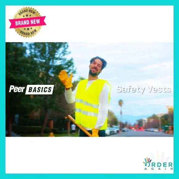 High Visibility Safety Vests 12 Pack Reflective Work Gear Utility